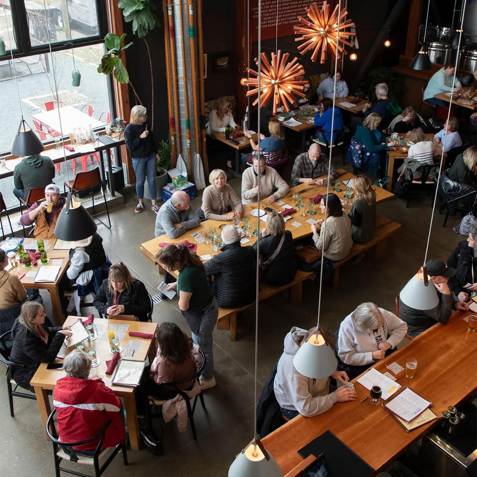 Dining and conversation at River St. Joe.