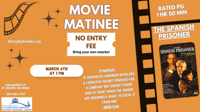 Movie Matinee: The Spanish Prisoner