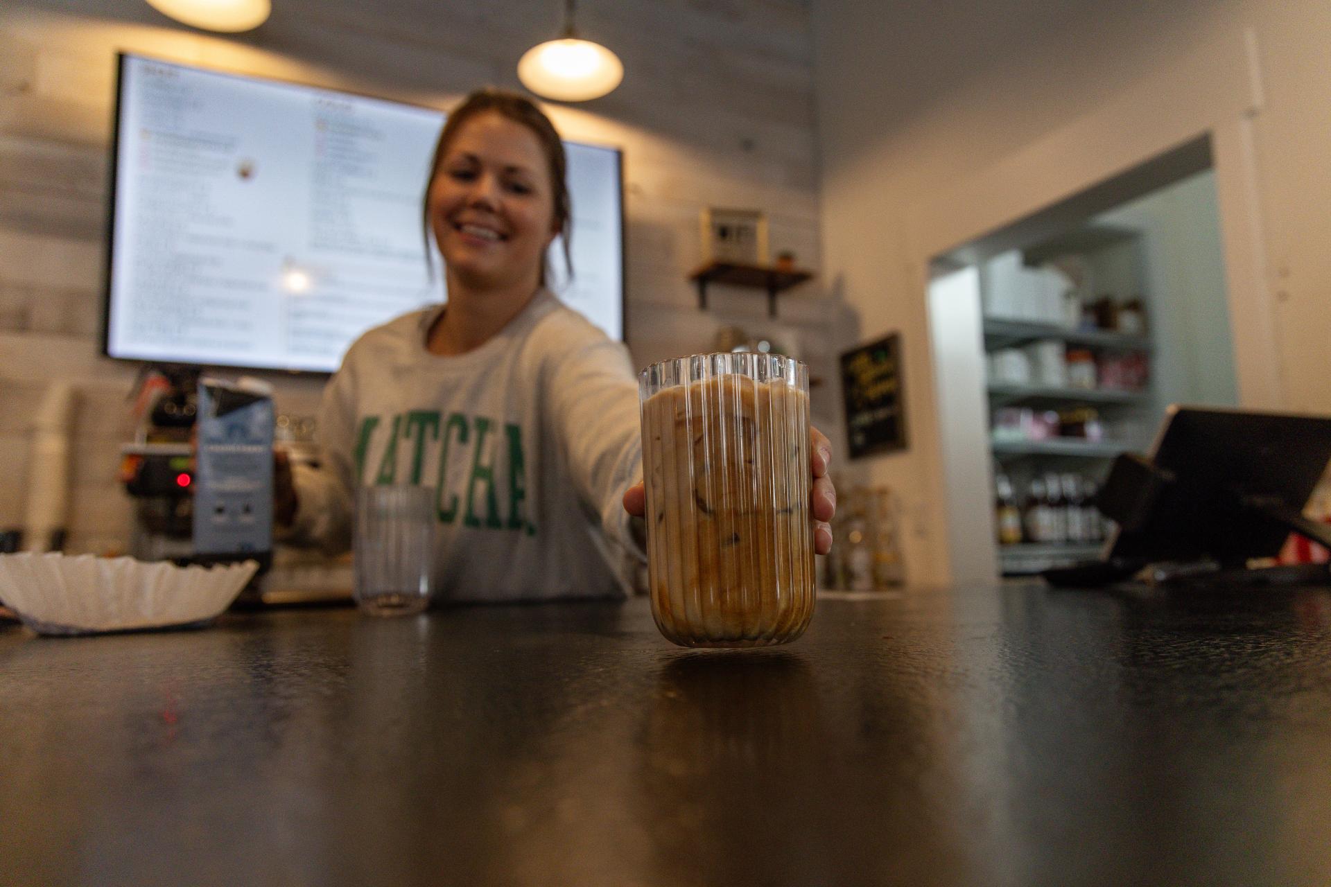 The owner of the local serving and iced coffee