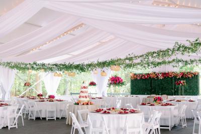 Outdoor Reception Tent at The Morris Estate