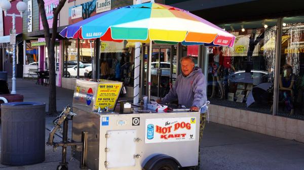 Ben Yacobozzi hot dog kart