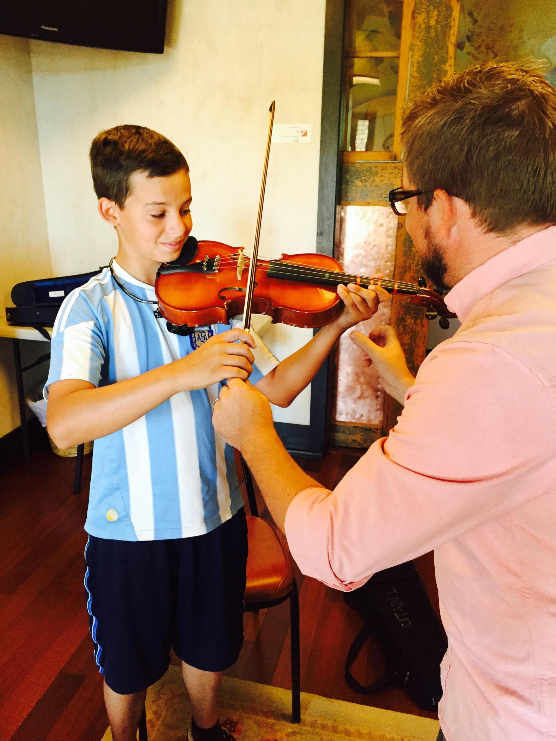 Violin student & teacher