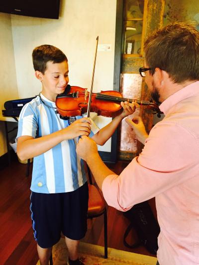 Violin student & teacher