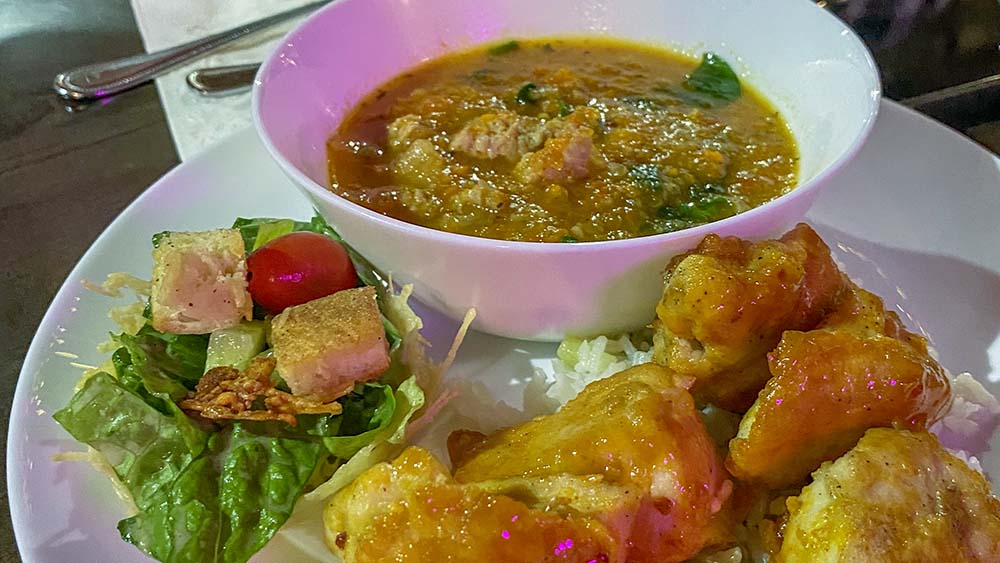 Soup and salad